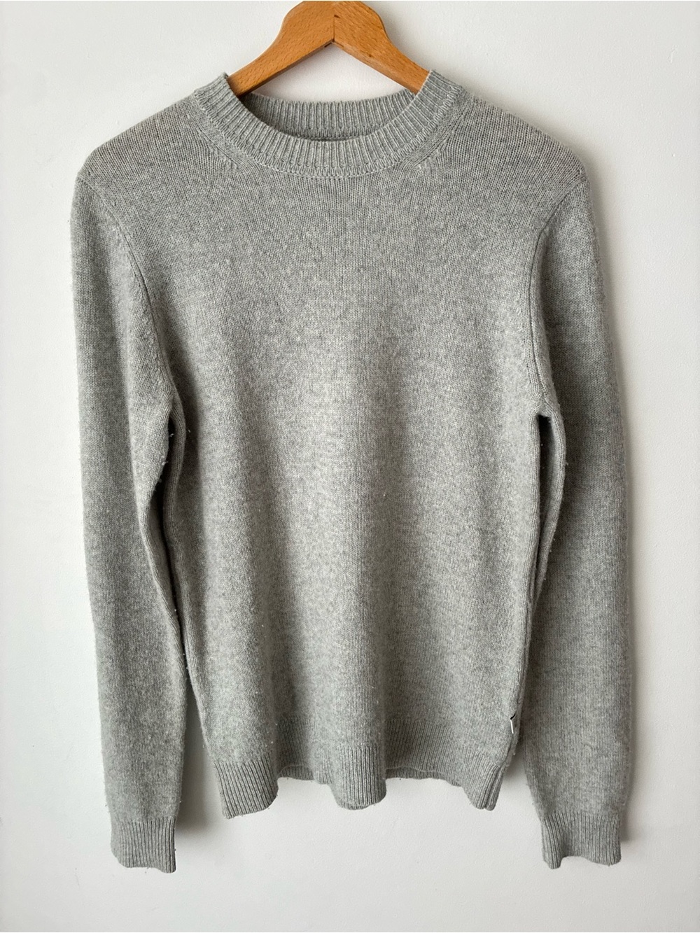 Frank & Oak Sweater Women’s XS Wool Yak Merino Gray Crew Neck